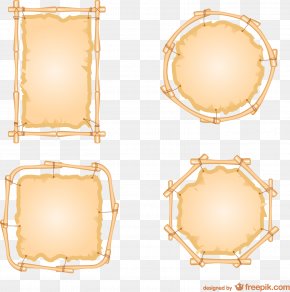 Vector Wood Decoration - Bambusodae Euclidean Vector Picture Frame Computer File PNG