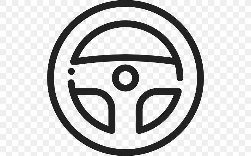 Steering Wheel, PNG, 512x512px, Car, Area, Black And White, Brand, Icon Design Download Free
