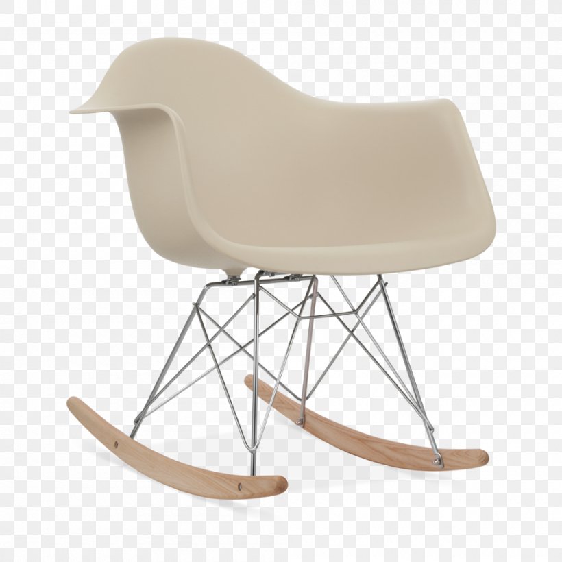 Eames Lounge Chair Wood Charles And Ray Eames Rocking Chairs, PNG, 1000x1000px, Eames Lounge Chair, Beige, Chair, Charles And Ray Eames, Eames Fiberglass Armchair Download Free