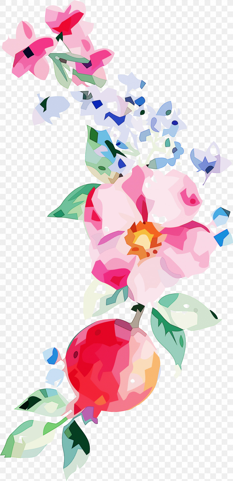 Floral Design, PNG, 1458x3000px, Floral Design, Blossom, Branch, Cut Flowers, Flora Download Free