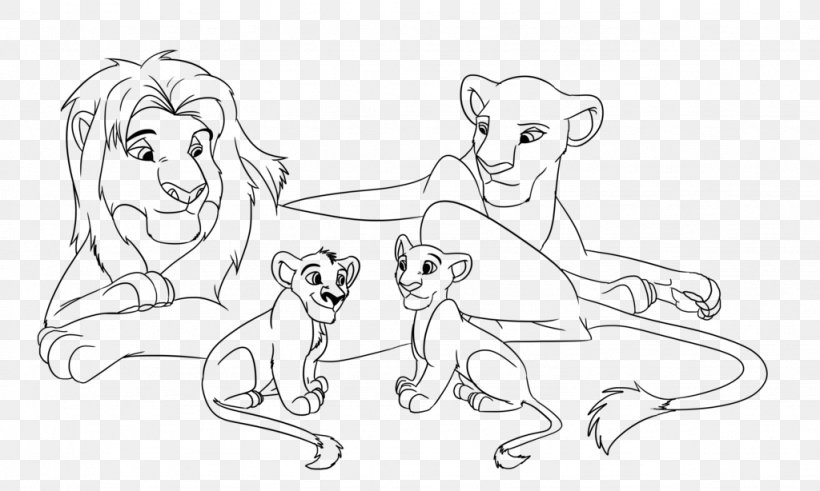 Lion Line Art Zira Drawing Sketch, PNG, 1024x614px, Lion, Animal Figure, Arm, Artwork, Big Cats Download Free