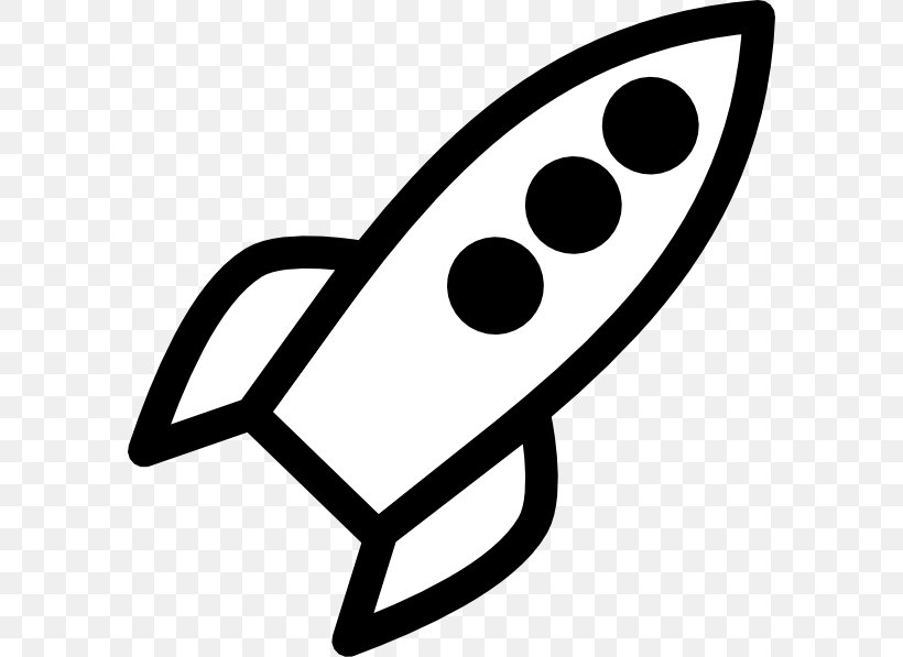 Rocket Black And White Spacecraft Clip Art, PNG, 588x597px, Rocket, Artwork, Black And White, Blog, Coloring Book Download Free