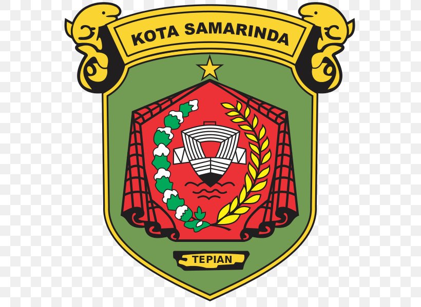 Bontang Tenggarong Samarinda Symbol Computer File, PNG, 586x599px, Bontang, Badge, Borneo, Crest, East Kalimantan Download Free