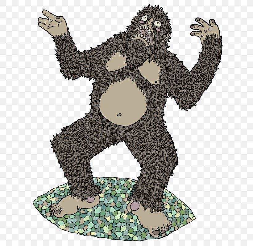 Gorilla Bear Illustration Cartoon Carnivores, PNG, 632x800px, Gorilla, Animal Figure, Ape, Art, Bear Download Free