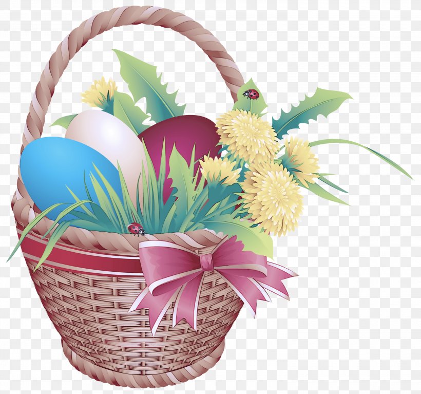 Easter Egg, PNG, 3000x2807px, Gift Basket, Basket, Easter, Easter Egg, Grass Download Free