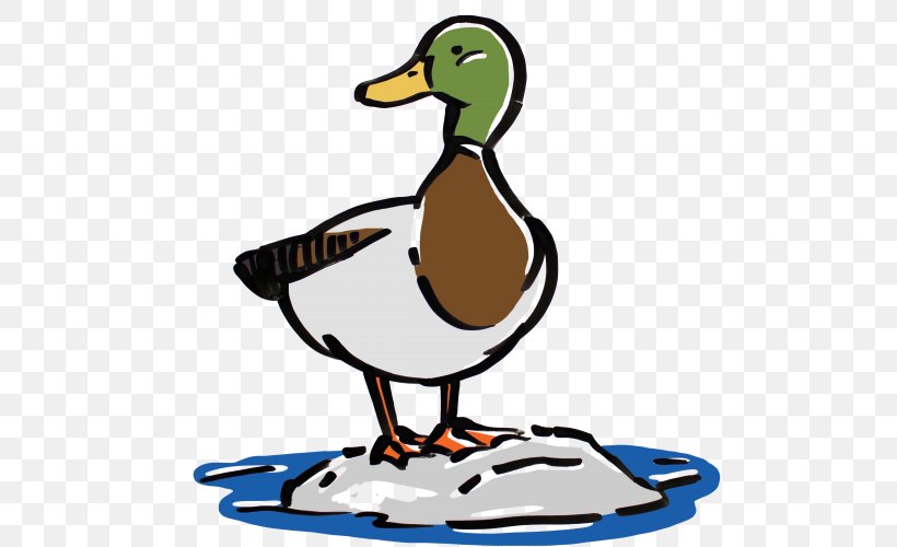 Mallard Duck Goose Bird Cygnini, PNG, 500x500px, Mallard, American Black Duck, Animation, Art, Beak Download Free