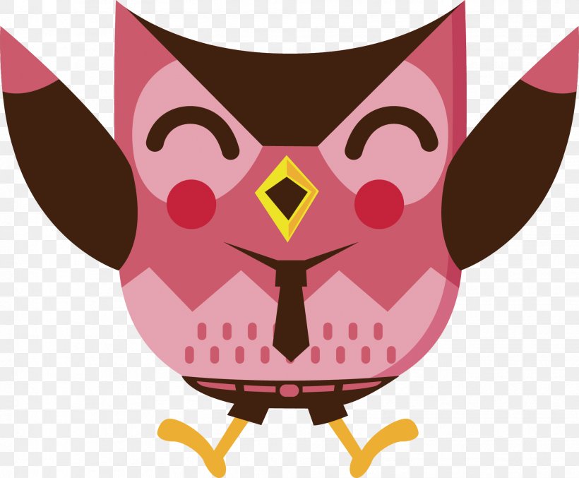 Owl Parrot Illustration, PNG, 1964x1623px, Owl, Beak, Bird, Bird Of Prey, Cartoon Download Free