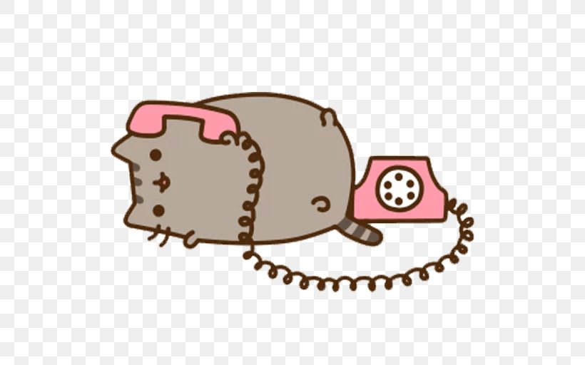 Pusheen Telephone Call IPhone Dial Tone, PNG, 512x512px, Pusheen, Animation, Area, Dial Tone, Emoji Download Free