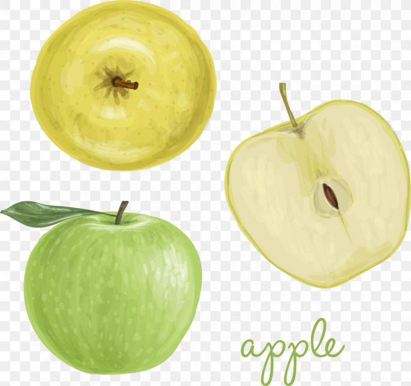 Granny Smith Apple Watercolor Painting, PNG, 1834x1720px, Granny Smith, Apple, Color, Diet Food, Drawing Download Free