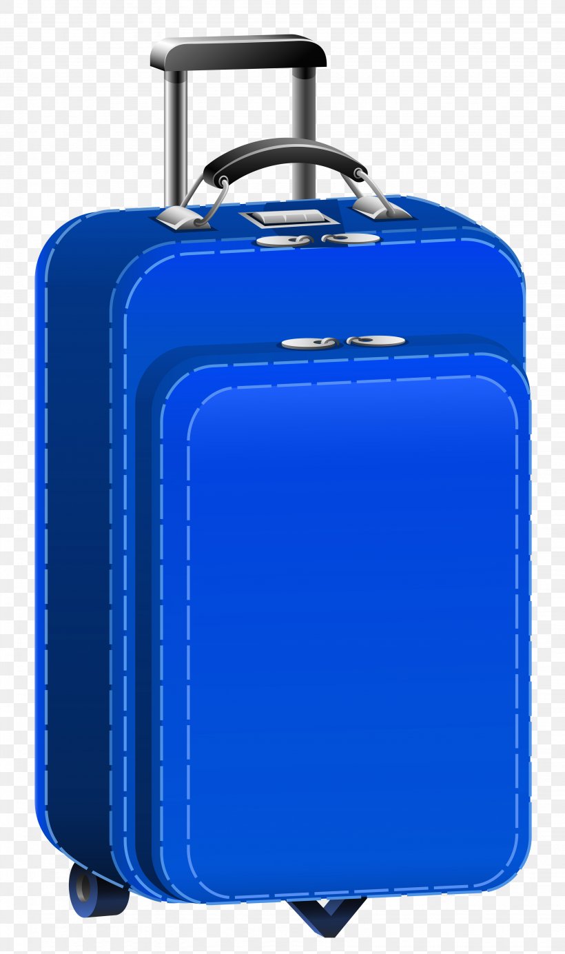 Suitcase Baggage Travel Clip Art, PNG, 3069x5180px, Bag, Azure, Backpack, Baggage, Blue Download Free