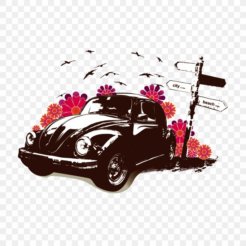 Volkswagen Beetle Car Volkswagen New Beetle Poster, PNG, 1181x1181px, 4k Resolution, Volkswagen Beetle, Art, Automotive Design, Brand Download Free