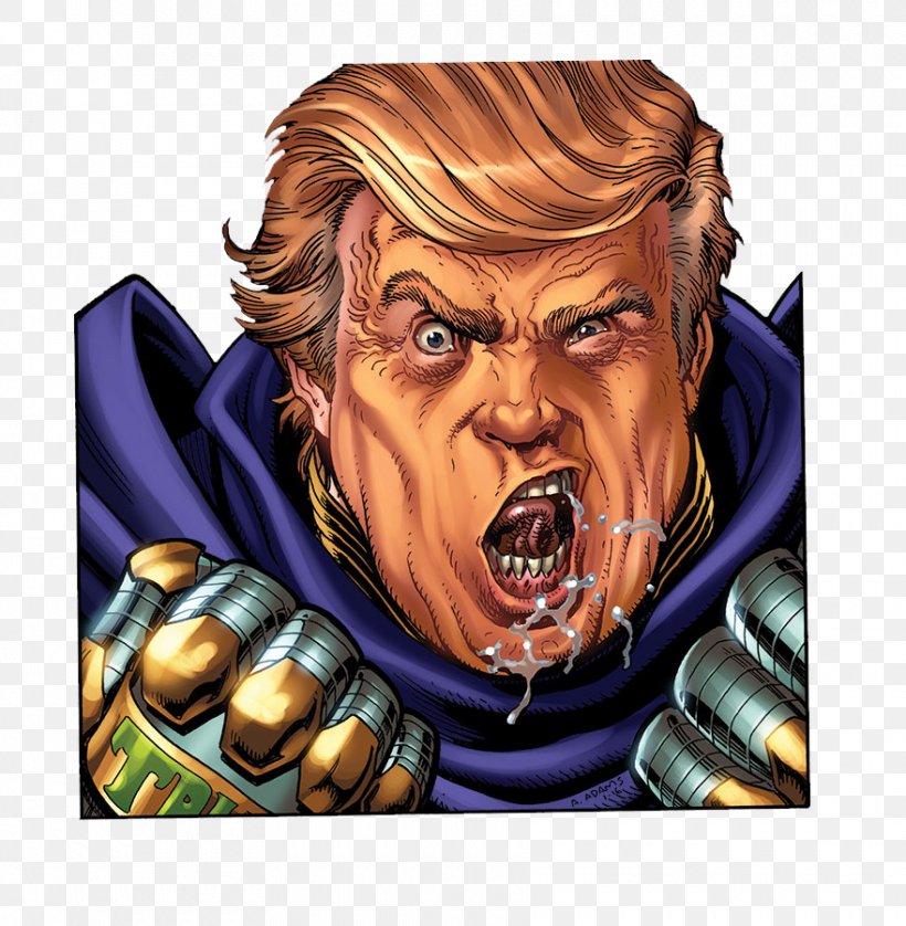 Donald Trump United States Doctor Doom Supervillain, PNG, 880x900px, Donald Trump, Aggression, Art, Arthur Adams, Cartoon Download Free
