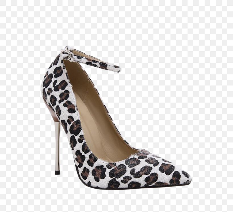 Leopard Shoe Stiletto Heel Ankle Sandal, PNG, 558x744px, Watercolor, Cartoon, Flower, Frame, Heart Download Free