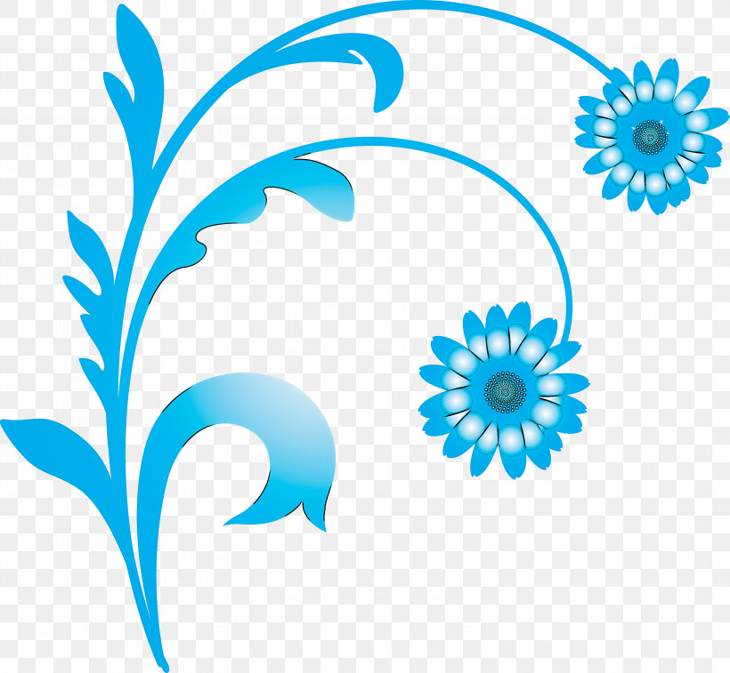 Flower Frame Decoration Frame Floral Frame, PNG, 3000x2770px, Flower Frame, Aqua, Blue, Circle, Decoration Frame Download Free