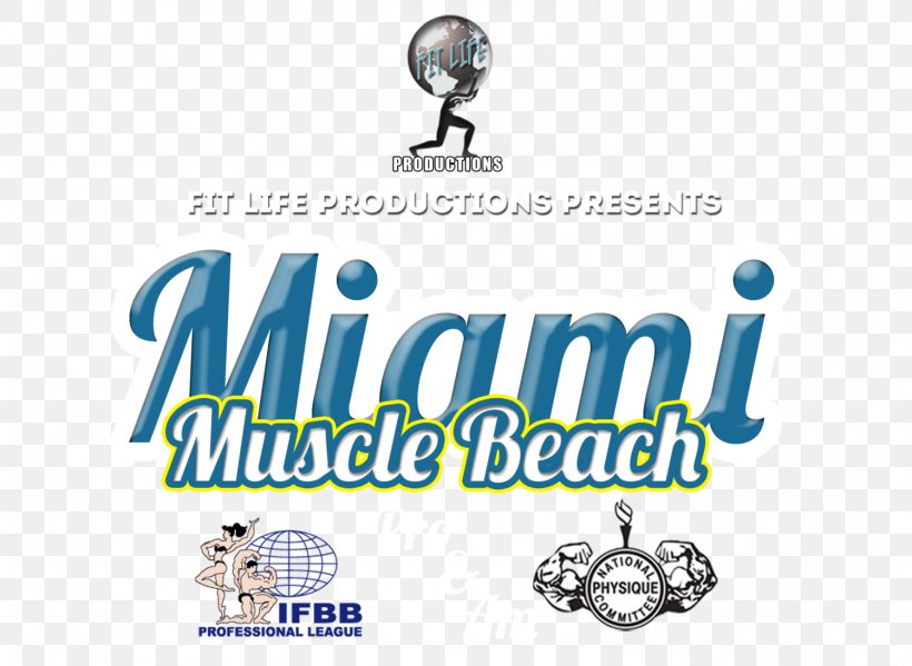 Muscle Beach Miami International Fitness Expo Logo International Federation Of BodyBuilding & Fitness, PNG, 1500x1096px, Muscle Beach, Area, Beach, Body Jewelry, Brand Download Free