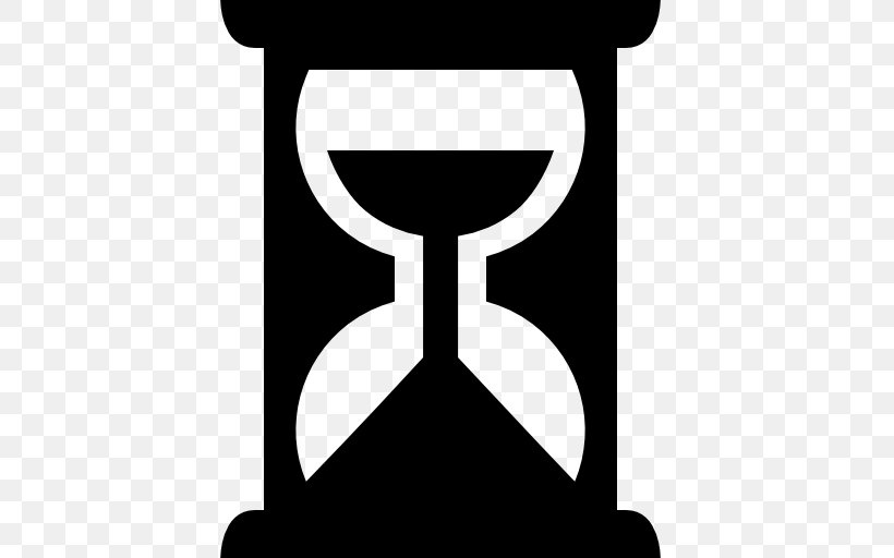 Hourglass Sand Symbol Clock, PNG, 512x512px, Hourglass, Black, Black And White, Clock, Monochrome Download Free