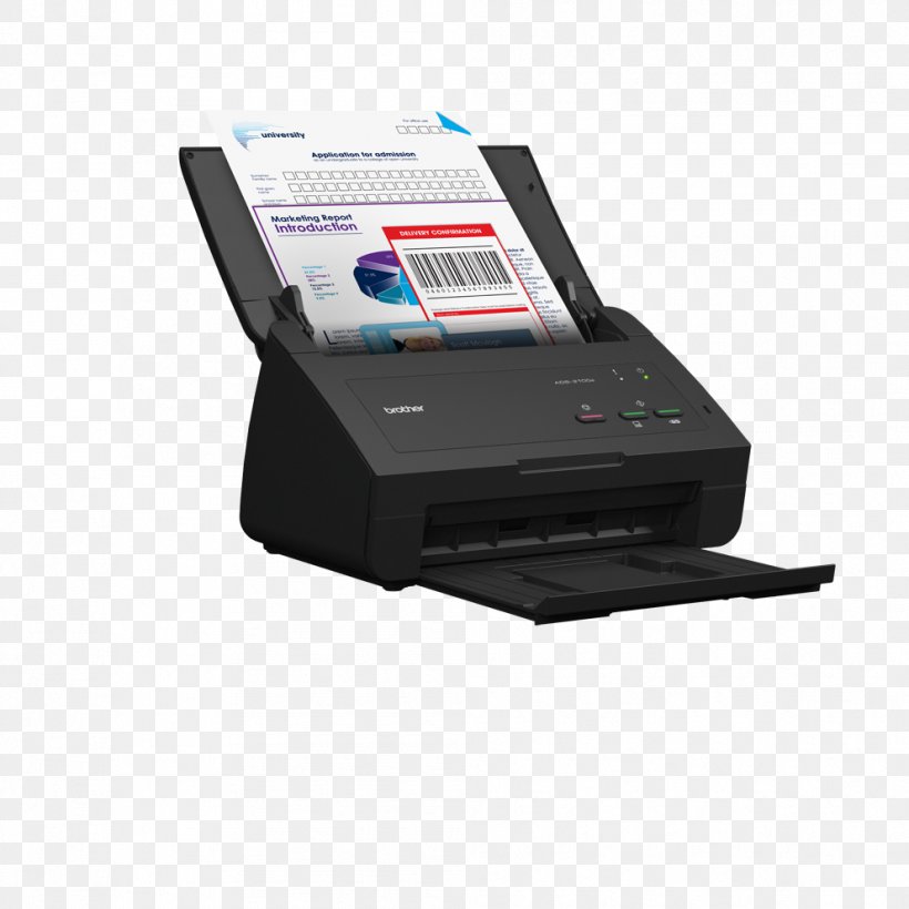Image Scanner Brother ADS-2100e ADF 600 X 600DPI A4 Black Accessories Paper Document, PNG, 992x992px, Image Scanner, Automatic Document Feeder, Brother Ads2100, Brother Industries, Computer Download Free