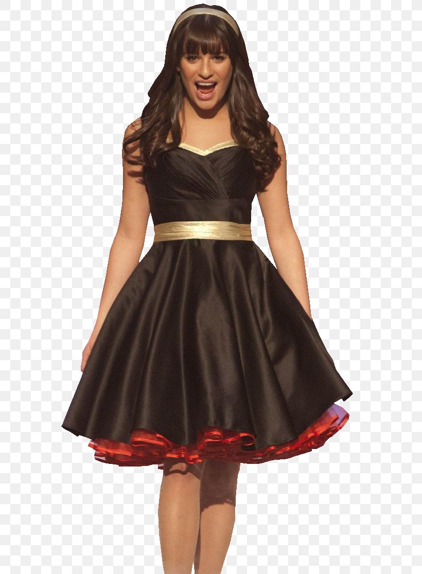 Lea Michele Glee Rachel Berry Little Black Dress Dave Karofsky, PNG, 600x1116px, Watercolor, Cartoon, Flower, Frame, Heart Download Free