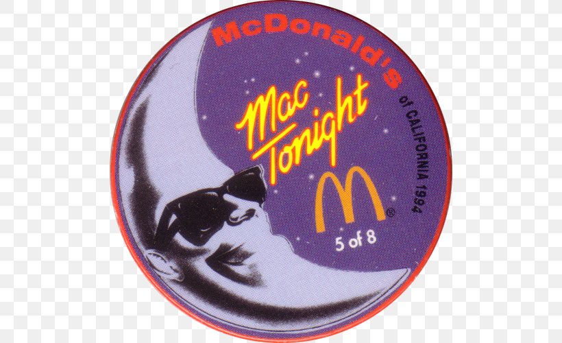 McDonald's Mac Tonight Badge Font, PNG, 500x500px, Mac Tonight, Badge, Label Download Free