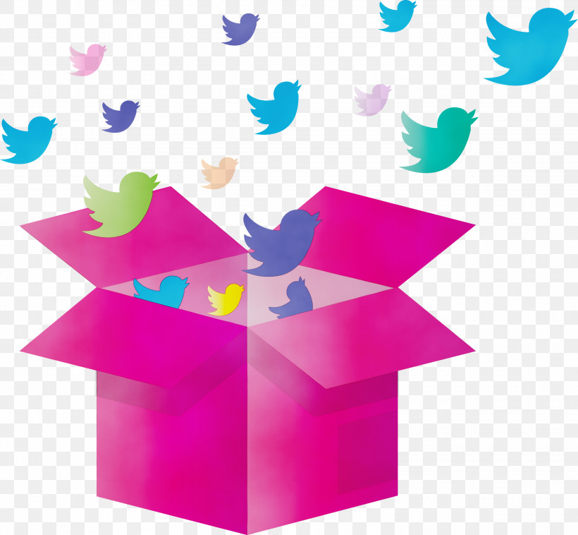 Pink Magenta Construction Paper, PNG, 3000x2774px, Twitter, Birds, Construction Paper, Magenta, Opened Box Download Free