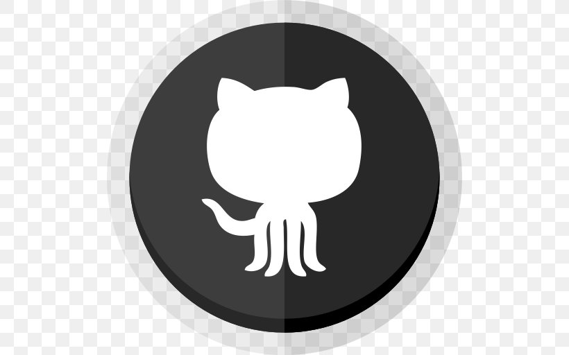 GitHub Computer Software, PNG, 512x512px, Github, Black, Black And White, Carnivoran, Cat Download Free
