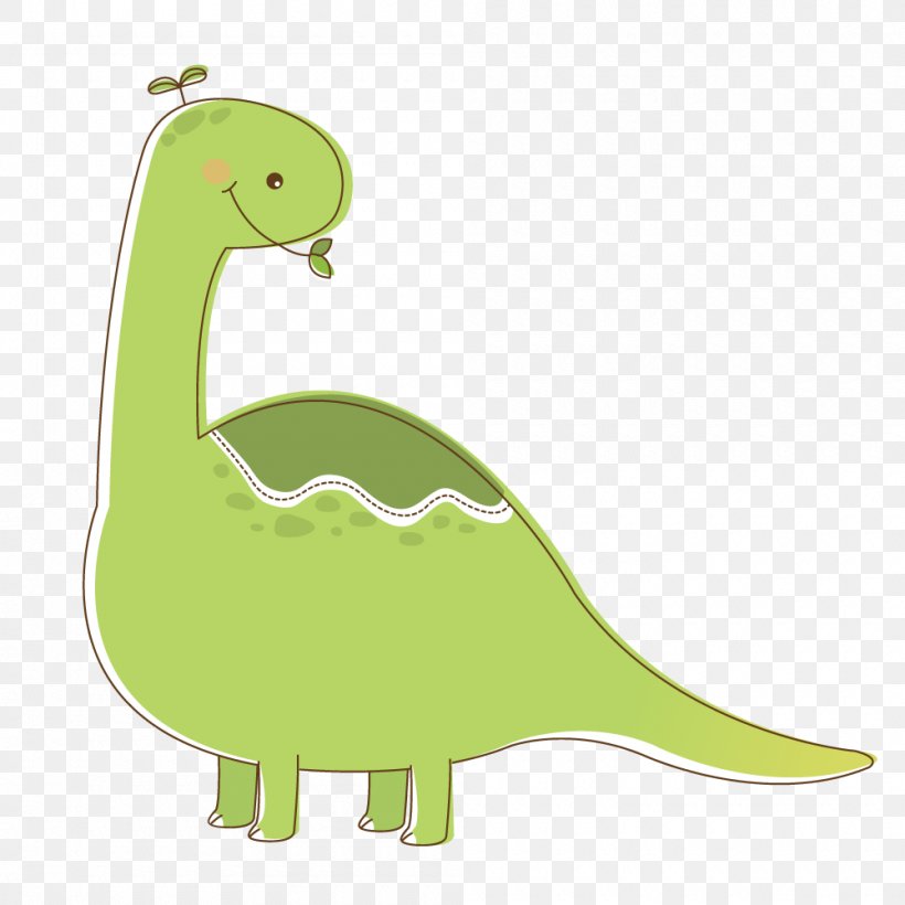 Green Dinosaur Cartoon, PNG, 1000x1000px, Green, Cartoon, Color, Dinosaur, Drawing Download Free