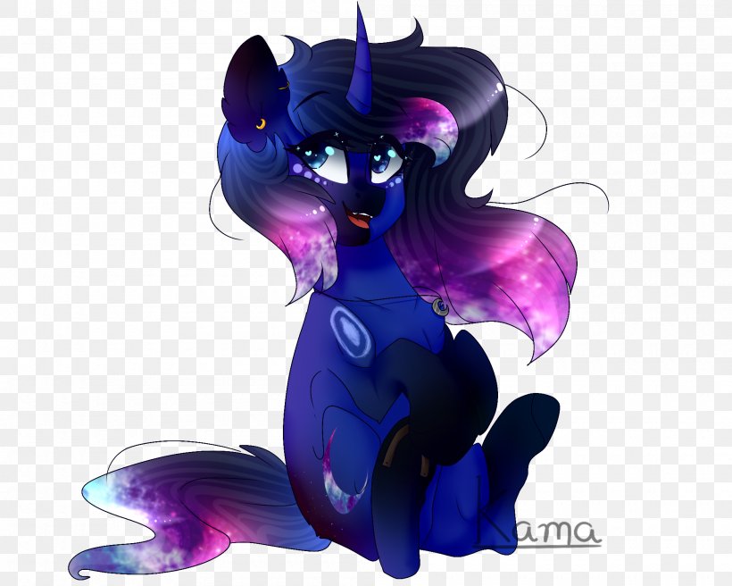 Horse Cartoon Legendary Creature Mammal, PNG, 2000x1600px, Horse, Art, Cartoon, Cobalt Blue, Fictional Character Download Free