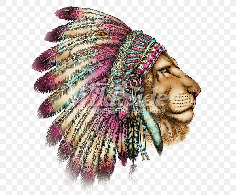 Lion Tattoo War Bonnet Leo Feather, PNG, 675x675px, Lion, Body Art, Close Up, Clothing, Etsy Download Free