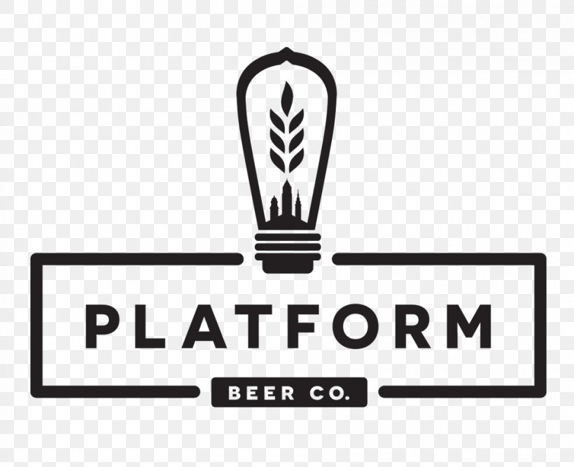 Platform Beer Co. Platform Beer Company Brewery Brewing, PNG, 1000x814px, Beer, Area, Black, Black And White, Brand Download Free