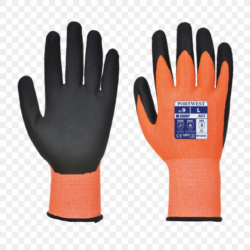 Cut-resistant Gloves High-visibility Clothing Portwest Personal Protective Equipment, PNG, 900x900px, Cutresistant Gloves, Bicycle Glove, Clothing, Cutting, Foam Download Free