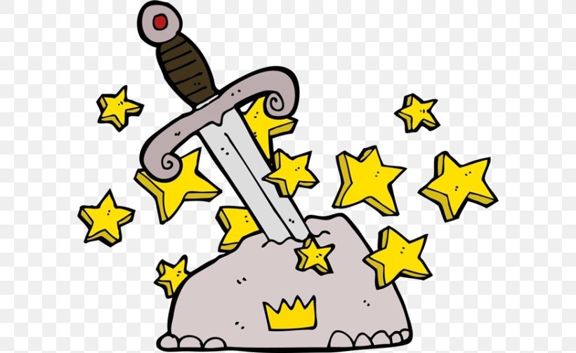 King Arthur Cartoon Magic Sword Royalty-free, PNG, 600x503px, King Arthur, Area, Artwork, Beak, Cartoon Download Free
