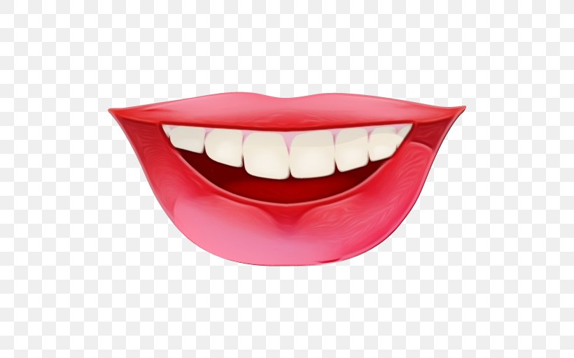 Lips Cartoon, PNG, 512x512px, Watercolor, Emoticon, Facial Expression, Human Tooth, Jaw Download Free