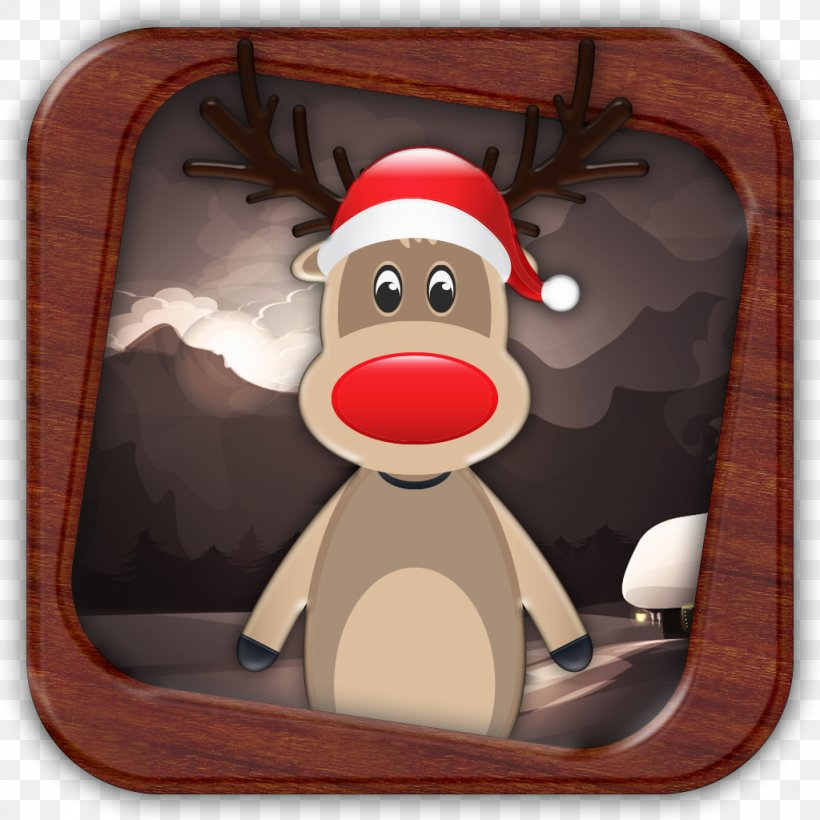 Reindeer Christmas Ornament Cartoon Brown, PNG, 1024x1024px, Reindeer, Brown, Cartoon, Christmas, Christmas Ornament Download Free