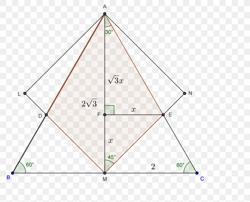Equilateral Triangle Point Geometry Circle, PNG, 3202x2593px, Triangle, Area, Compass, Diagram, Equilateral Triangle Download Free
