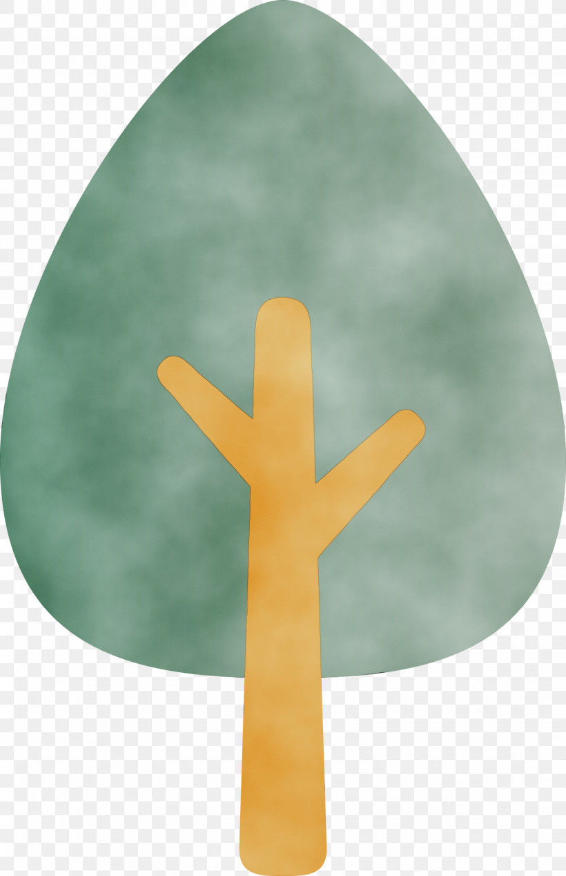 Green Yellow Symbol Cross, PNG, 1939x3000px, Abstract Tree, Cartoon Tree, Cross, Green, Paint Download Free
