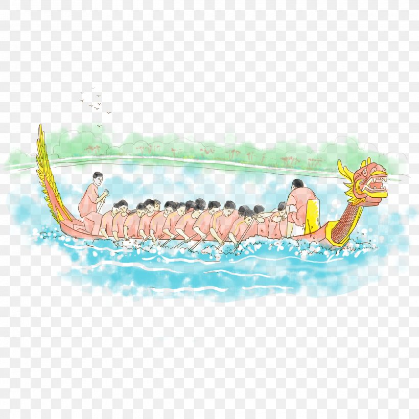 Bateau-dragon Illustration, PNG, 2480x2480px, Bateaudragon, Aqua, Art, Boating, Cartoon Download Free