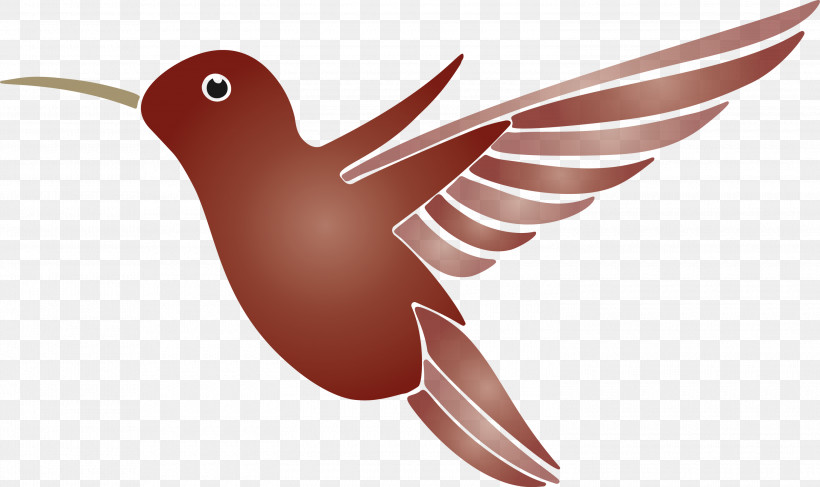 Hummingbird, PNG, 3000x1785px, Cartoon Bird, Beak, Bird, Cuckoo, Cute Bird Download Free