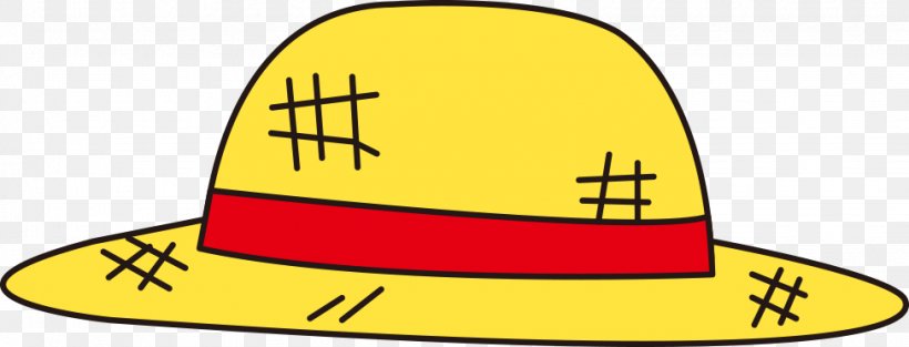 Monkey D. Luffy Hat Yellow Clip Art, PNG, 975x373px, Monkey D Luffy, Animation, Area, Cap, Cartoon Download Free