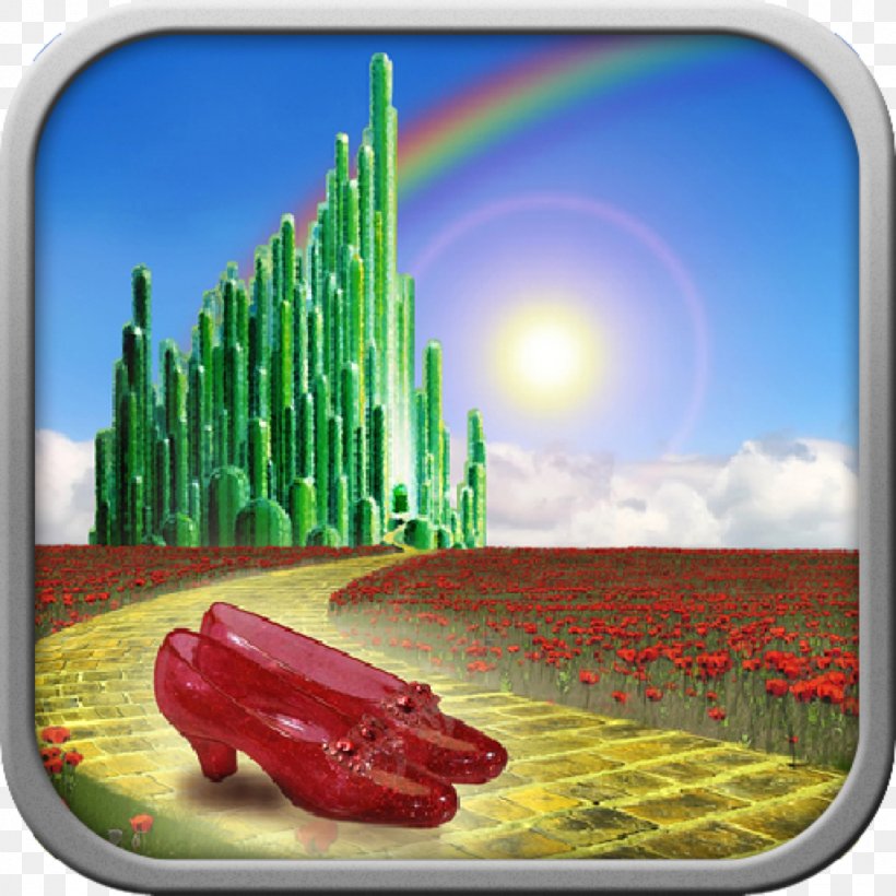 Peoria Players Theatre The Wizard Of Oz Emerald City Yellow Brick Road Ruby Slippers, PNG, 1024x1024px, Wizard Of Oz, Biome, Ecosystem, Emerald City, Grass Download Free