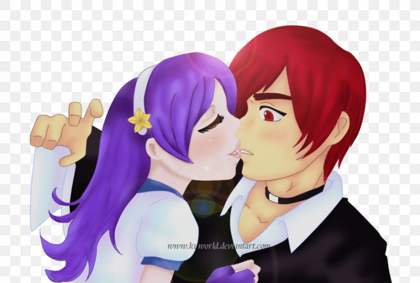 Iori Yagami The King Of Fighters '97 Kyo Kusanagi Drawing Athena Asamiya, PNG, 900x608px, Watercolor, Cartoon, Flower, Frame, Heart Download Free