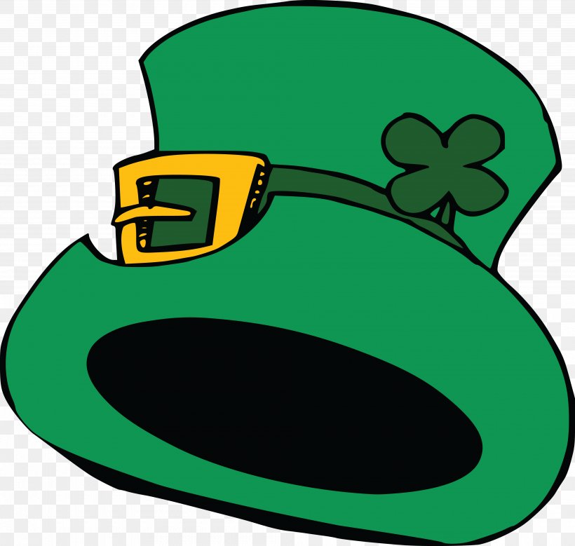 Saint Patrick's Day Shamrock Ireland Hat Clip Art, PNG, 4000x3803px, Saint Patrick S Day, Artwork, Green, Hat, Headgear Download Free