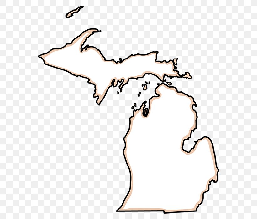 Clip Art Upper Peninsula Of Michigan Map Image Northern Michigan, PNG, 700x700px, Upper Peninsula Of Michigan, Area, Artwork, Black And White, Branch Download Free