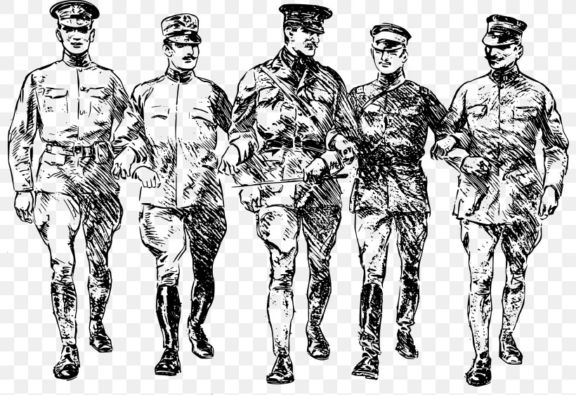 First World War Second World War Clip Art, PNG, 800x562px, First World War, Black And White, Costume Design, Drawing, Human Download Free