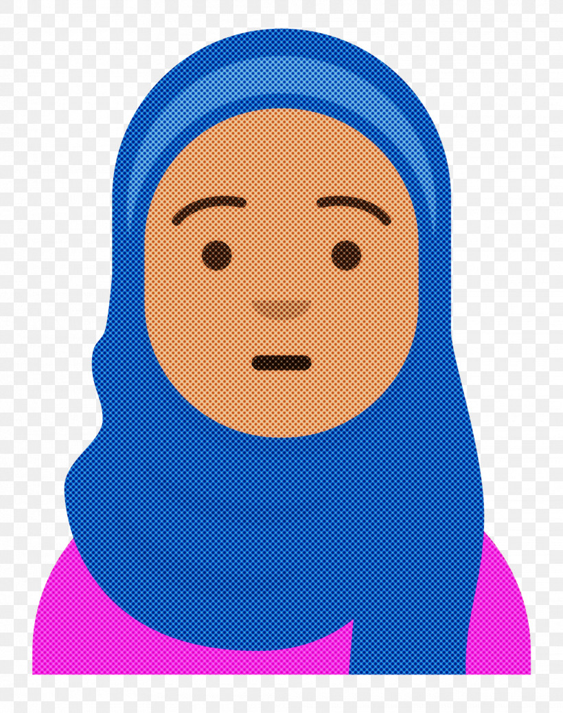 Hijab Avatar, PNG, 1975x2500px, Smile, Avatar, Cartoon, Drawing, Face Download Free