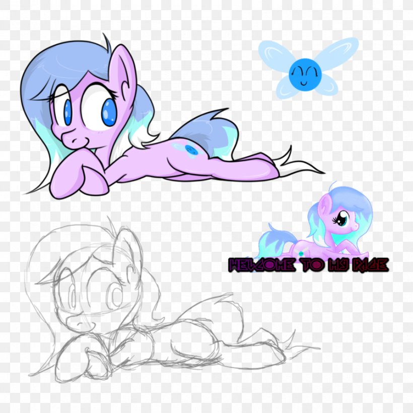 Pony Line Art Drawing DeviantArt, PNG, 894x894px, Watercolor, Cartoon, Flower, Frame, Heart Download Free
