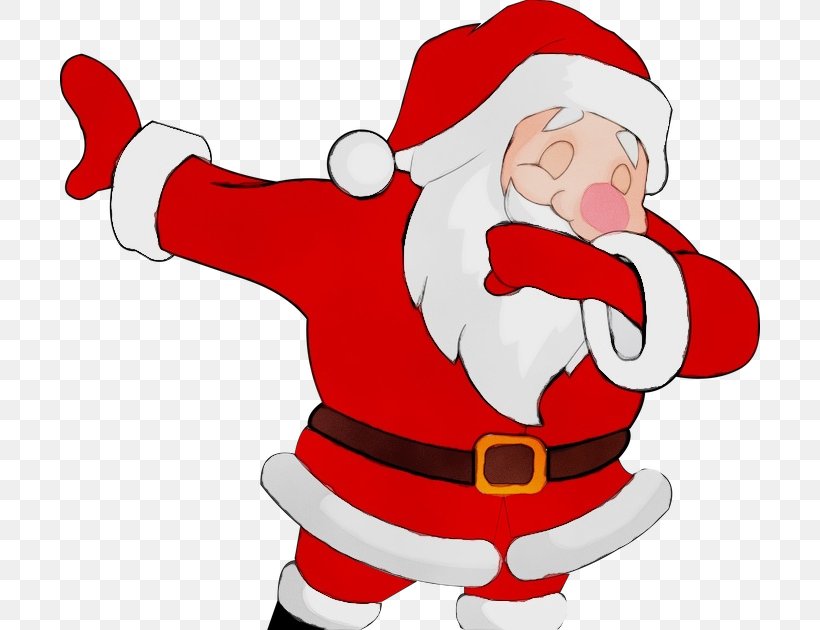 Santa Claus Cartoon, PNG, 700x630px, Watercolor, Cartoon, Christmas, Christmas Gift, Dab Download Free