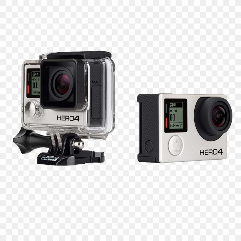 GoPro HERO4 Black Edition Action Camera Video Cameras, PNG, 1000x1000px, 4k Resolution, Gopro Hero4 Black Edition, Action Camera, Camera, Camera Accessory Download Free