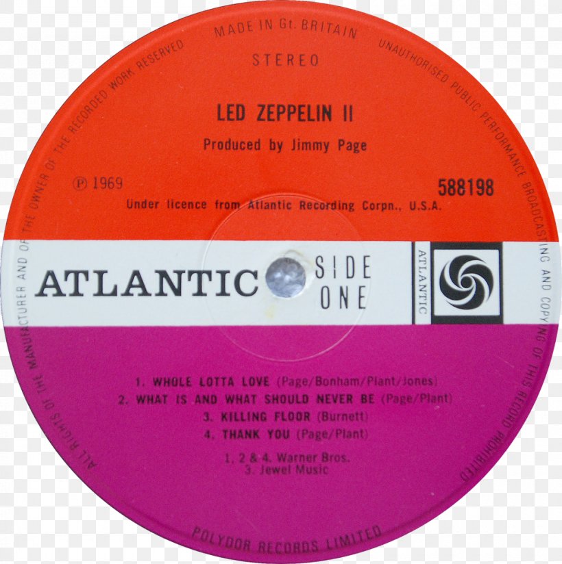 Killing Floor Led Zeppelin II The Lemon Song Compact Disc, PNG, 1000x1006px, Killing Floor, Brand, Compact Disc, Label, Led Zeppelin Download Free