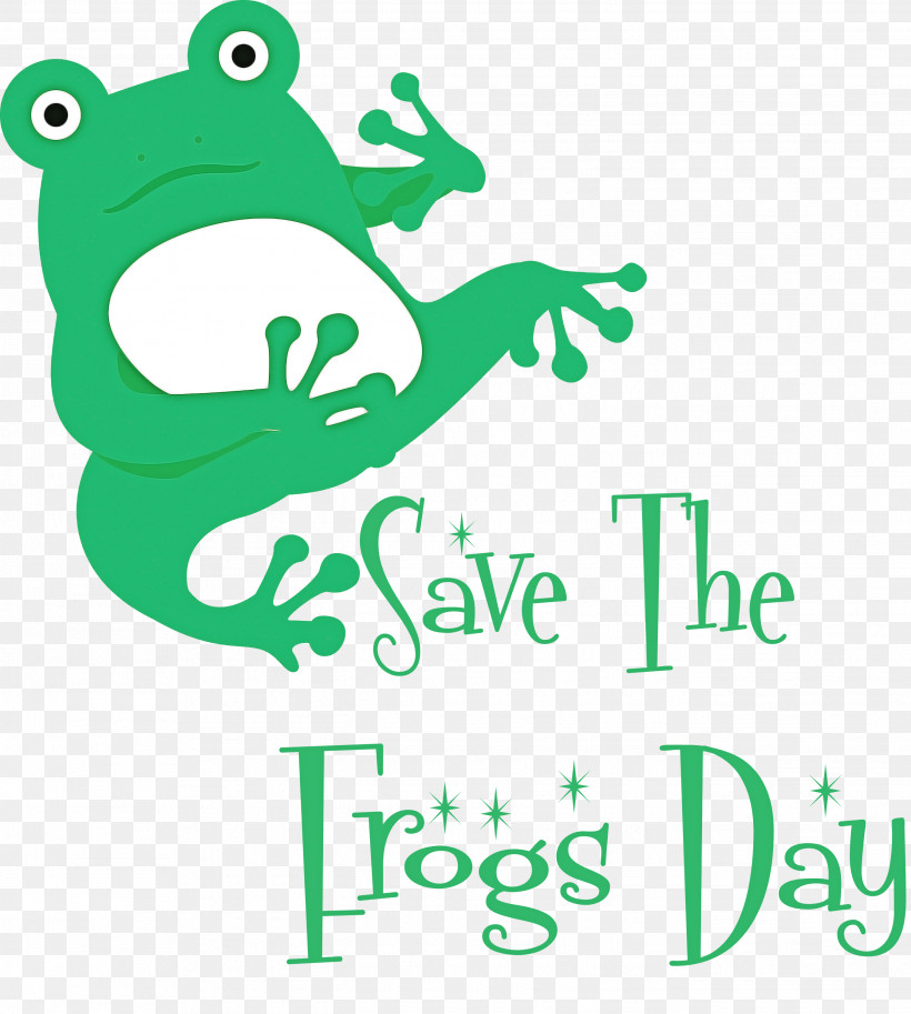 Save The Frogs Day World Frog Day, PNG, 2691x2999px, Frogs, Cartoon, Green, Logo, Text Download Free