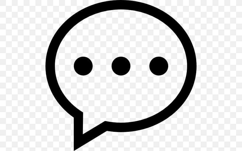 Speach Bubble, PNG, 512x512px, Speech Balloon, Black And White, Drawing, Emoticon, Emotion Download Free